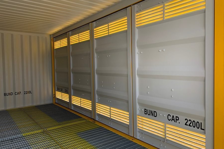 20ft-dangerous-goods-interior.jpg KONTENER 20-STOPOWY NOWY WYSOKI KUBIKOWY TOWARY NIEBEZPIECZNE - obrazek 6