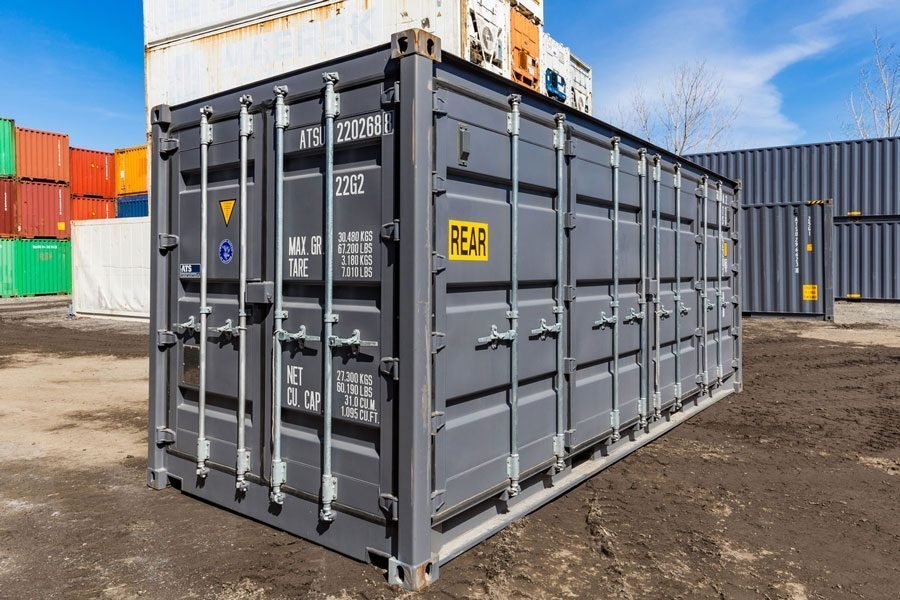 20ft-open-side-shipping-container.jpg PRAWIE NOWY 20-STOPOWY KONTEJNER Z OTWARTĄ BOKĄ - obrazek 1